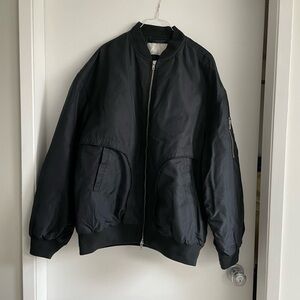 Black bomber jacket